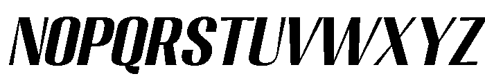 Migha-BoldSemExpCNTRSlant Font UPPERCASE