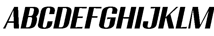 Migha-BoldSemExpCNTRSlant FONT
