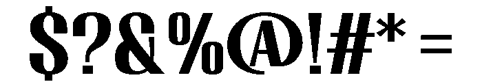 Migha-BoldSemiExpandedCNTR Font OTHER CHARS