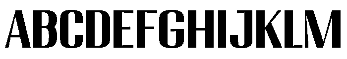 Migha-BoldSemiExpandedCNTR Font UPPERCASE