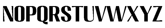 Migha-BoldSemiExpandedCNTR Font LOWERCASE
