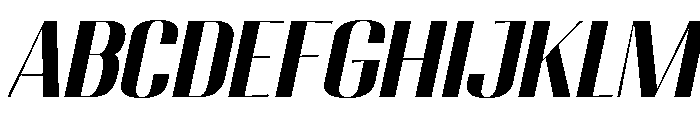 Migha-BoldSemiExpandedSlant Font UPPERCASE