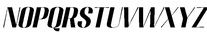 Migha-BoldSemiExpandedSlant Font UPPERCASE
