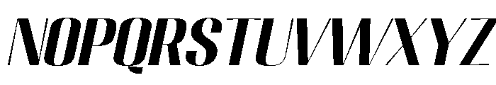 Migha-BoldSemiExpandedSlant Font LOWERCASE