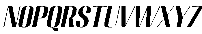 Migha-BoldSlant Font LOWERCASE