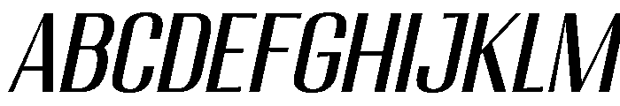 Migha-CNTRSlant Font UPPERCASE