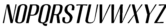 Migha-CNTRSlant Font UPPERCASE