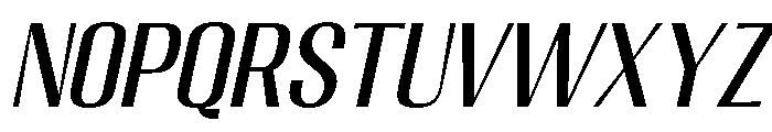 Migha-CNTRSlant Font LOWERCASE