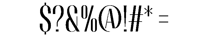 Migha-Condensed Font OTHER CHARS