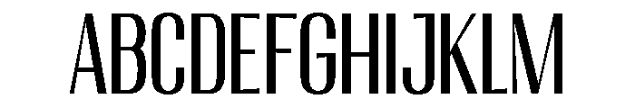 Migha-CondensedCNTR Font UPPERCASE