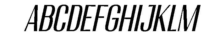 Migha-CondensedCNTRSlant FONT