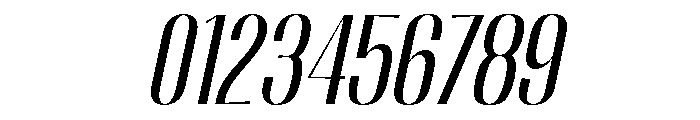 Migha-CondensedSlant Font OTHER CHARS