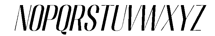 Migha-CondensedSlant Font LOWERCASE