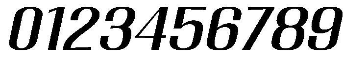 Migha-ExpandedCNTRSlant Font OTHER CHARS
