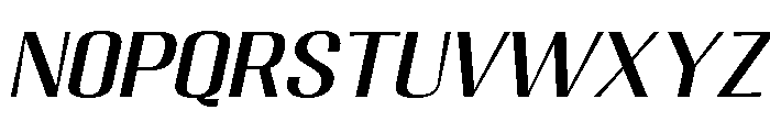 Migha-ExpandedCNTRSlant Font UPPERCASE