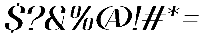 Migha-ExpandedSlant Font OTHER CHARS