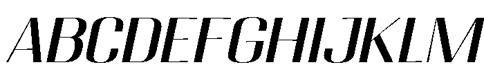 Migha-ExpandedSlant Font UPPERCASE