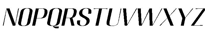 Migha-ExpandedSlant Font UPPERCASE