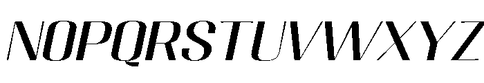 Migha-ExpandedSlant Font LOWERCASE