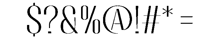 Migha-Light Font OTHER CHARS