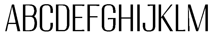 Migha-LightCNTR Font UPPERCASE