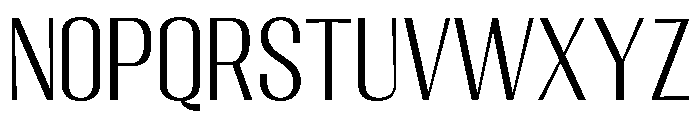Migha-LightCNTR Font UPPERCASE