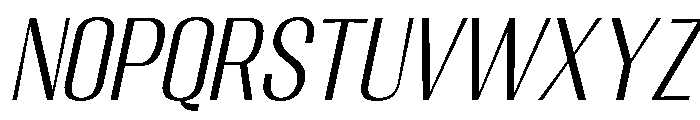 Migha-LightCNTRSlant Font UPPERCASE