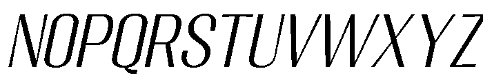 Migha-LightCNTRSlant Font LOWERCASE