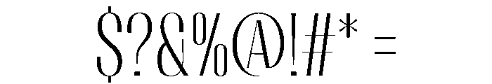 Migha-LightCondensed Font OTHER CHARS