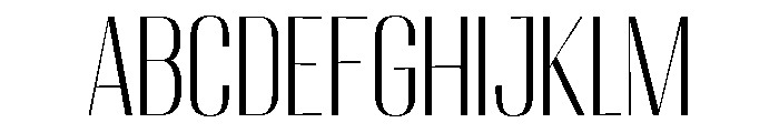 Migha-LightCondensed Font UPPERCASE