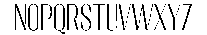 Migha-LightCondensed Font UPPERCASE