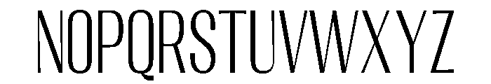 Migha-LightCondensedCNTR Font UPPERCASE