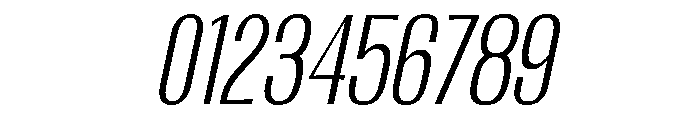 Migha-LightCondensedCNTRSlant Font OTHER CHARS