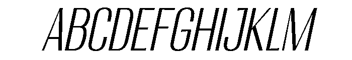 Migha-LightCondensedCNTRSlant FONT