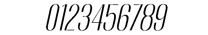 Migha-LightCondensedSlant Font OTHER CHARS