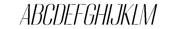Migha-LightCondensedSlant FONT