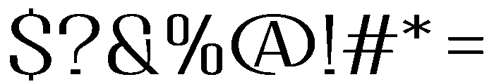 Migha-LightExpandedCNTR Font OTHER CHARS