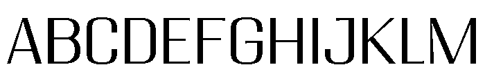 Migha-LightExpandedCNTR Font UPPERCASE