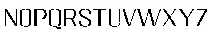 Migha-LightExpandedCNTR Font UPPERCASE