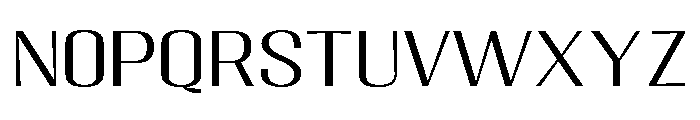 Migha-LightExpandedCNTR Font LOWERCASE