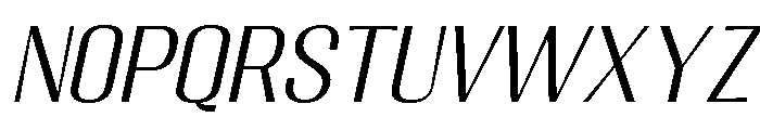 Migha-LightSemExpCNTRSlant Font UPPERCASE