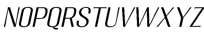 Migha-LightSemExpCNTRSlant Font LOWERCASE