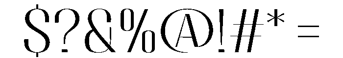 Migha-LightSemiExpanded Font OTHER CHARS