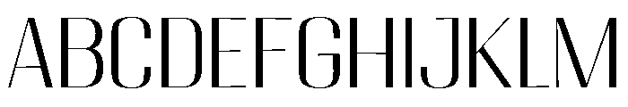 Migha-LightSemiExpanded Font UPPERCASE
