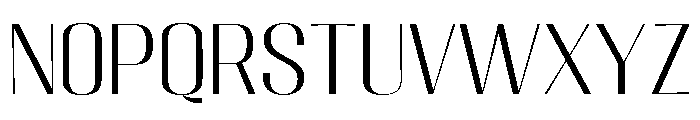 Migha-LightSemiExpanded Font UPPERCASE