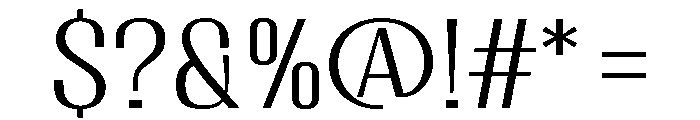 Migha-LightSemiExpandedCNTR Font OTHER CHARS