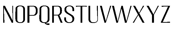 Migha-LightSemiExpandedCNTR Font UPPERCASE