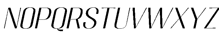 Migha-LightSemiExpandedSlant Font LOWERCASE