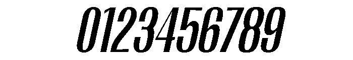 Migha-MedCondCNTRSlant Font OTHER CHARS
