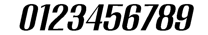 Migha-MedSemExpCNTRSlant Font OTHER CHARS